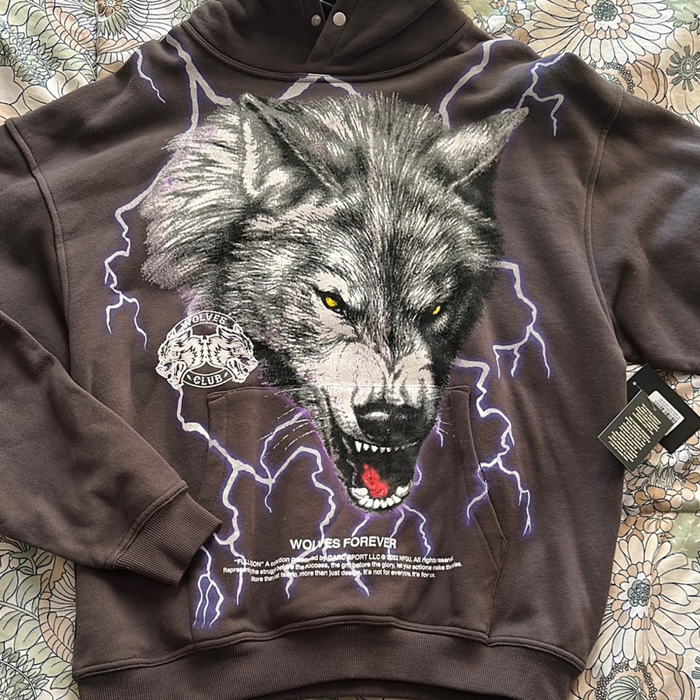 Darc Sport Black Wolf Graphic Hoodie